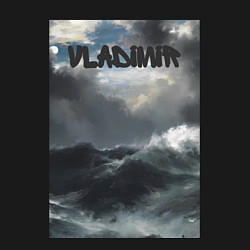 Свитшот хлопковый мужской Vladimir шторм, цвет: черный — фото 2