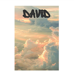 Свитшот хлопковый мужской David облака, цвет: белый — фото 2