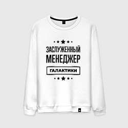 Мужской свитшот Заслуженный менеджер галактики