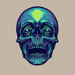 Свитшот хлопковый мужской Skull mood, цвет: миндальный — фото 2
