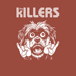 Свитшот хлопковый мужской The Killers rock dog, цвет: кирпичный — фото 2
