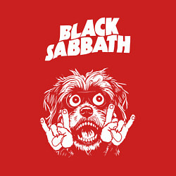 Свитшот хлопковый мужской Black Sabbath rock dog, цвет: красный — фото 2