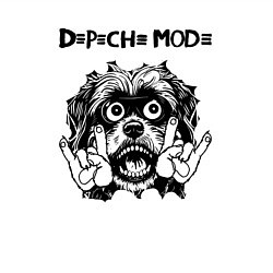 Свитшот хлопковый мужской Depeche Mode - rock dog, цвет: белый — фото 2