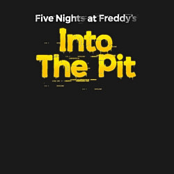 Свитшот хлопковый мужской Five nights at Freddys into the pit, цвет: черный — фото 2