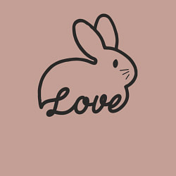 Свитшот хлопковый мужской Bunny lover, цвет: пыльно-розовый — фото 2