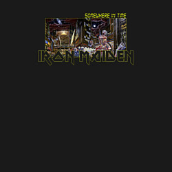 Свитшот хлопковый мужской Iron Maiden somewhere in time rock, цвет: черный — фото 2