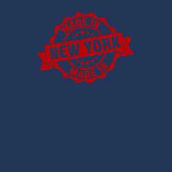 Свитшот хлопковый мужской Нью-Йорк красная печать, цвет: тёмно-синий — фото 2