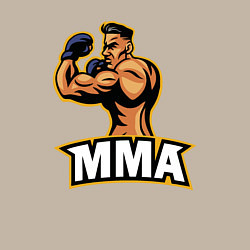 Свитшот хлопковый мужской Fighter MMA, цвет: миндальный — фото 2