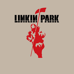 Свитшот хлопковый мужской Linkin park rock, цвет: миндальный — фото 2