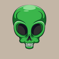Свитшот хлопковый мужской Green skeletor, цвет: миндальный — фото 2