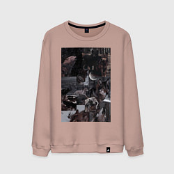 Мужской свитшот Волки коллаж