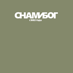 Свитшот хлопковый мужской Надпись: с нами Бог с 882 года, цвет: авокадо — фото 2