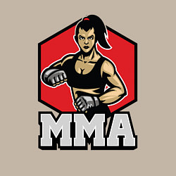 Свитшот хлопковый мужской MMA girl, цвет: миндальный — фото 2