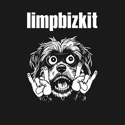Свитшот хлопковый мужской Limp Bizkit rock dog, цвет: черный — фото 2