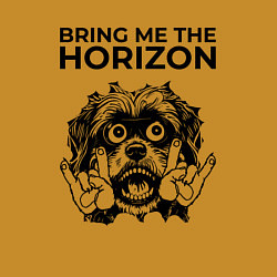 Свитшот хлопковый мужской Bring Me the Horizon - rock dog, цвет: горчичный — фото 2