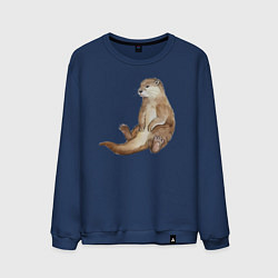 Мужской свитшот Выдра сидит
