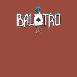 Свитшот хлопковый мужской Balatro logotype, цвет: кирпичный — фото 2