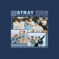 Свитшот хлопковый мужской Stray kids ot8, цвет: тёмно-синий — фото 2