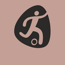 Свитшот хлопковый мужской Football play, цвет: пыльно-розовый — фото 2