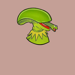 Свитшот хлопковый мужской Кермит - Чужой, цвет: пыльно-розовый — фото 2