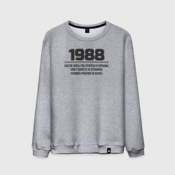 Свитшот хлопковый мужской 1988 условия хранения, цвет: меланж