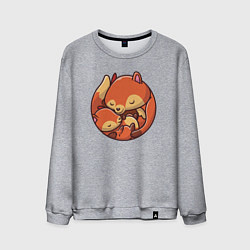 Свитшот хлопковый мужской Fox family, цвет: меланж
