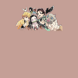 Свитшот хлопковый мужской Demon slayer player anime, цвет: пыльно-розовый — фото 2