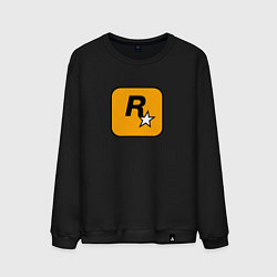 Свитшот хлопковый мужской Rockstar logo, цвет: черный
