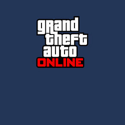 Свитшот хлопковый мужской GTA online logo game, цвет: тёмно-синий — фото 2