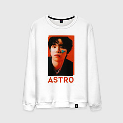 Свитшот хлопковый мужской Astro Роки, цвет: белый
