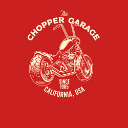 Свитшот хлопковый мужской Chopper garage, цвет: красный — фото 2