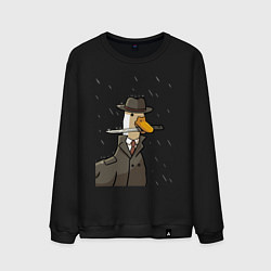 Мужской свитшот Гусь агент с ножом