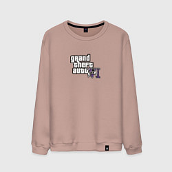 Мужской свитшот Grand Theft Auto 6 vice city logo