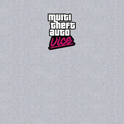 Свитшот хлопковый мужской GTA vice city game logo, цвет: меланж — фото 2