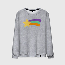 Свитшот хлопковый мужской Радужный свитер Мэйбл, цвет: меланж