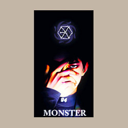 Свитшот хлопковый мужской Exo monster, цвет: миндальный — фото 2