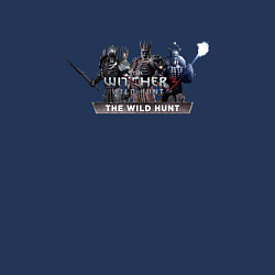 Свитшот хлопковый мужской Ведьмак 3 дикая охота лого, цвет: тёмно-синий — фото 2