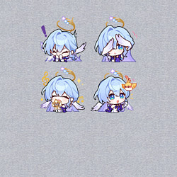 Свитшот хлопковый мужской Зарянка стикеры, цвет: меланж — фото 2