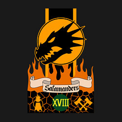 Свитшот хлопковый мужской Salamanders Warhammer 40k, цвет: черный — фото 2