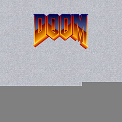 Свитшот хлопковый мужской Doom logotype, цвет: меланж — фото 2