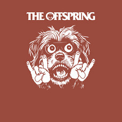 Свитшот хлопковый мужской The Offspring rock dog, цвет: кирпичный — фото 2