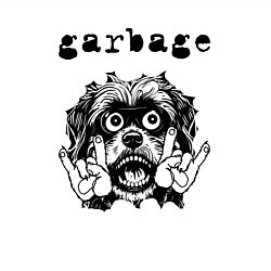 Свитшот хлопковый мужской Garbage - rock dog, цвет: белый — фото 2