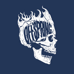 Свитшот хлопковый мужской The offsring skull, цвет: тёмно-синий — фото 2
