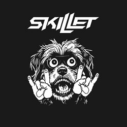 Свитшот хлопковый мужской Skillet rock dog, цвет: черный — фото 2
