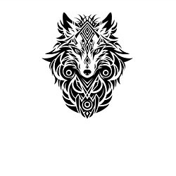 Свитшот хлопковый мужской Лиса в стиле тату, цвет: белый — фото 2