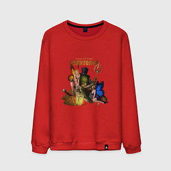 Свитшот хлопковый мужской Капитолий - Сэр Троглодит, цвет: красный