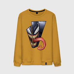 Мужской свитшот Venom with tongue sticking out