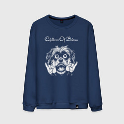 Свитшот хлопковый мужской Children of Bodom rock dog, цвет: тёмно-синий