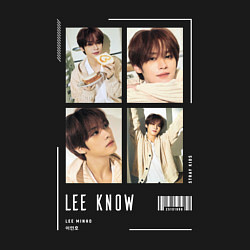 Свитшот хлопковый мужской Lee know stray kids cute, цвет: черный — фото 2