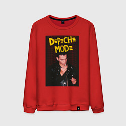 Свитшот хлопковый мужской Depeche Mode Dave, цвет: красный